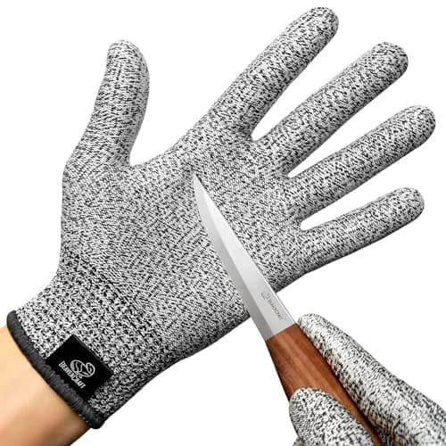BeaverCraft Wood Carving Gloves CRG - Cut Resistant Gloves Level D for Woodworking & Food Prep (L) thumbnail 1