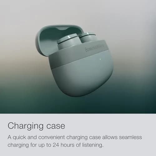 Bowers & Wilkins Pi6 Wireless Earbuds with 3 Built-In Mics, Forest Green | True Wireless High-Res Audio thumbnail 6