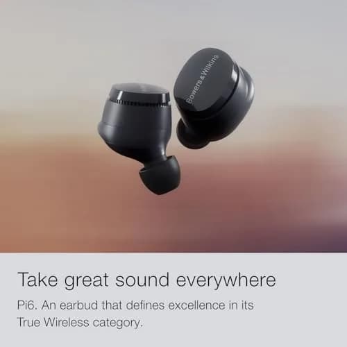 Bowers & Wilkins Pi6 Wireless Earbuds with 3 Built-In Mics, Forest Green | True Wireless High-Res Audio thumbnail 2