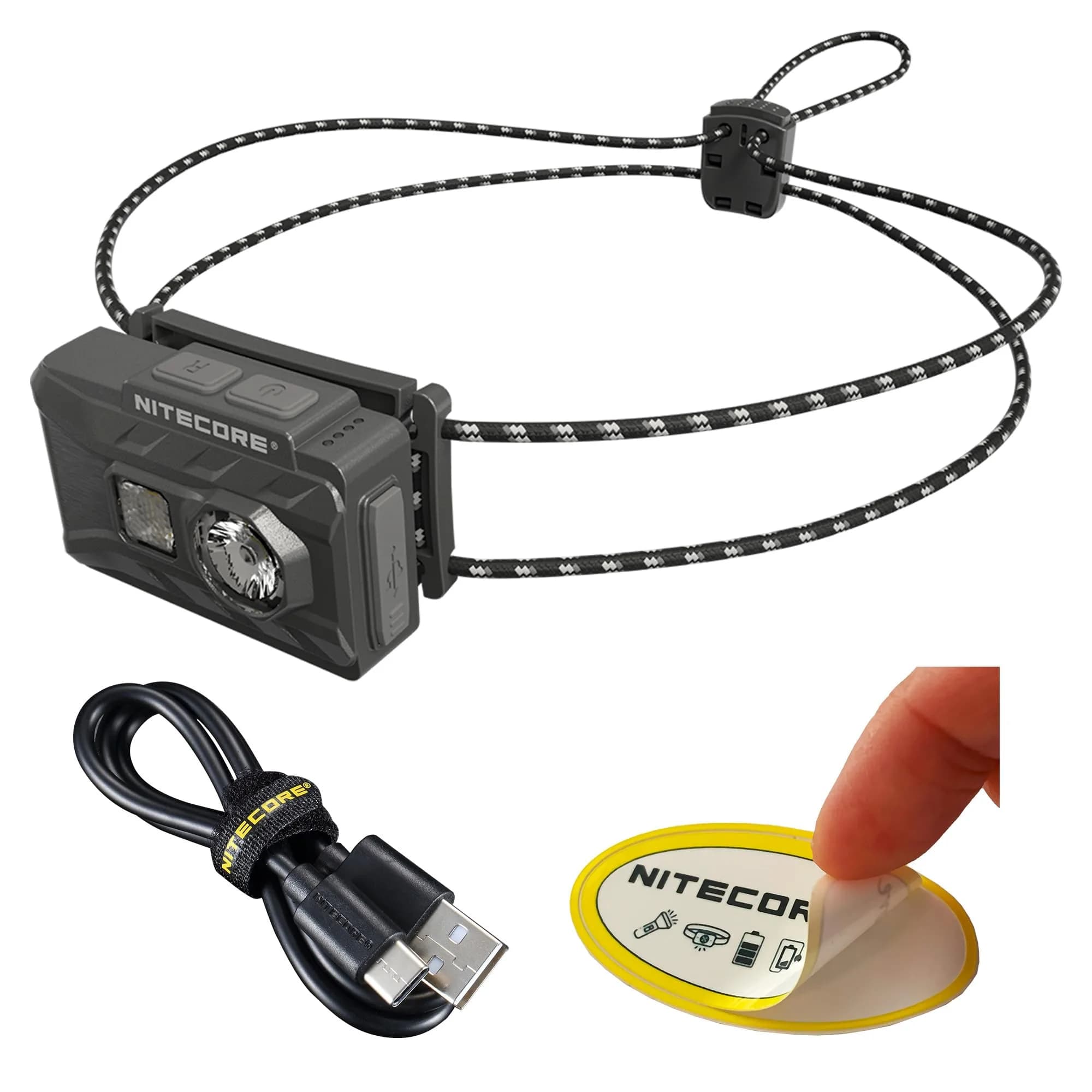 Nitecore NU20 Classic Ultralight Headlamp 360 Lumens | USB-C Rechargeable, Red Light, IP66 Waterproof