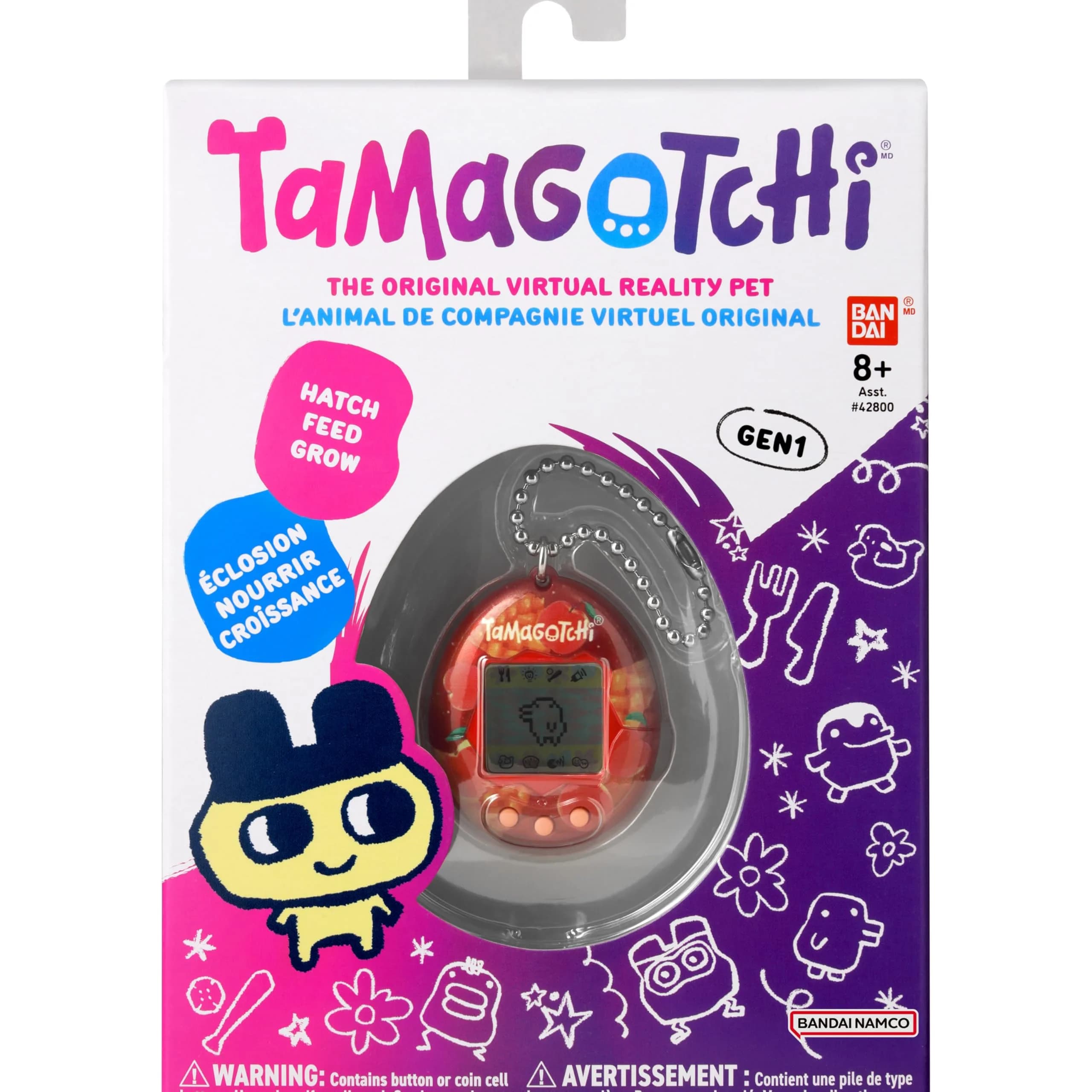 Tamagotchi Original - Apple Sweets | Classic Digital Pet with Interactive Game & Bag Charm - view 5