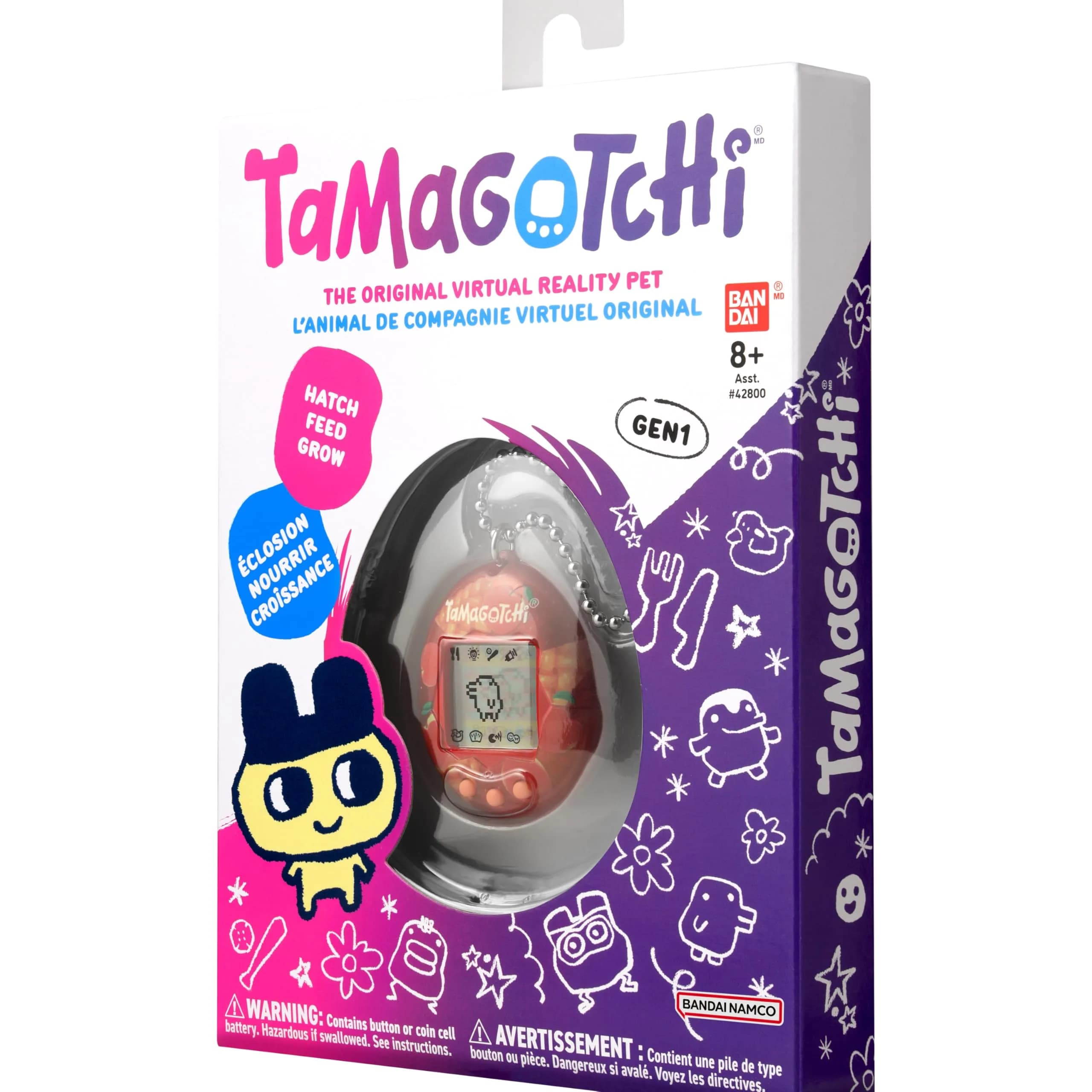 Tamagotchi Original - Apple Sweets | Classic Digital Pet with Interactive Game & Bag Charm - view 8