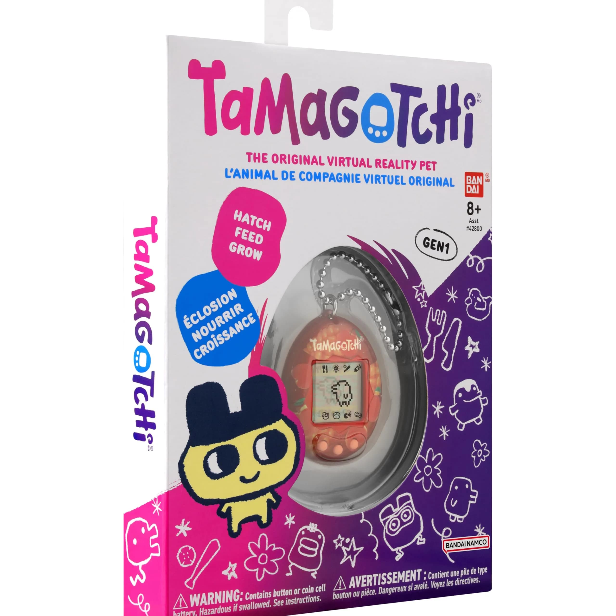 Tamagotchi Original - Apple Sweets | Classic Digital Pet with Interactive Game & Bag Charm - view 9