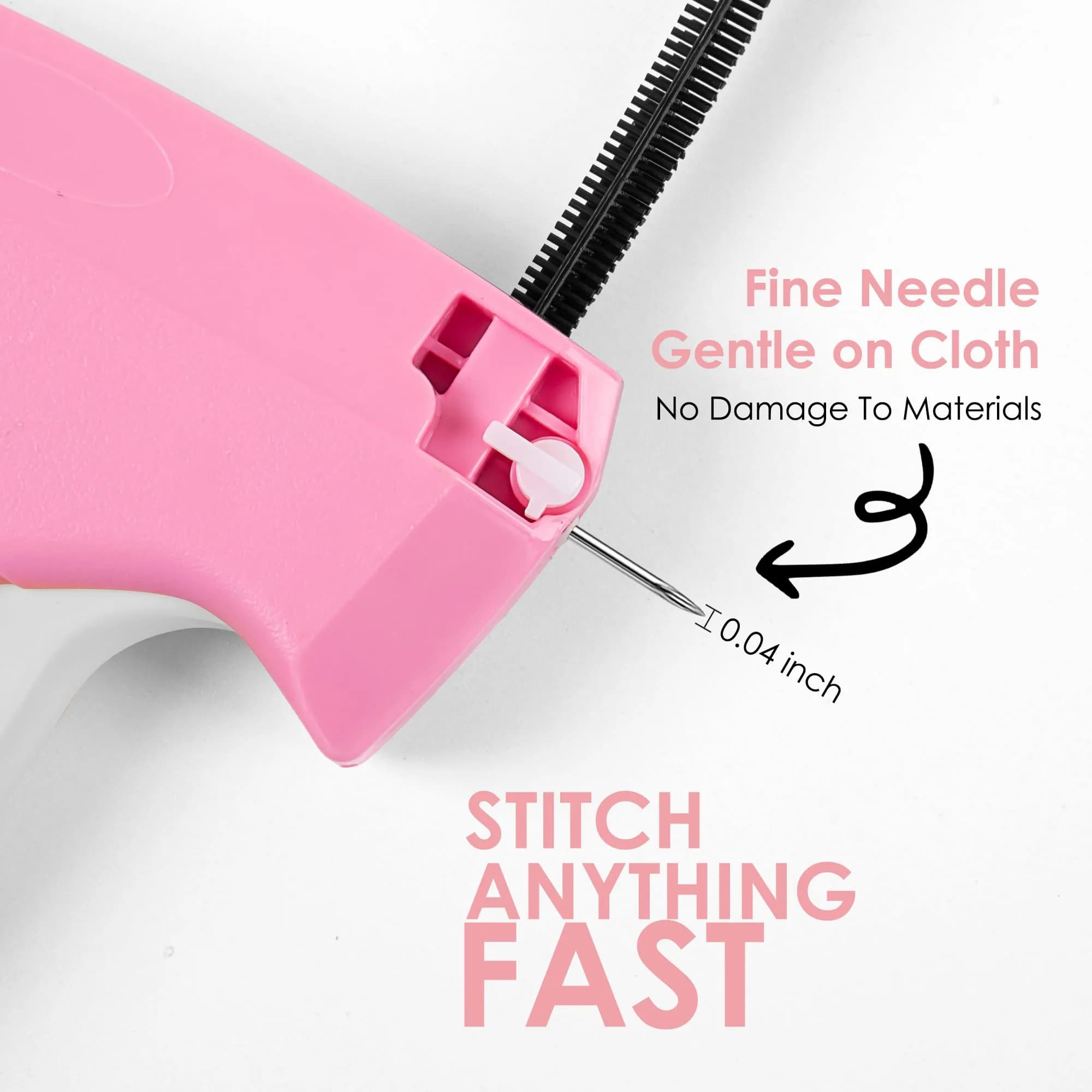 Scopck Handheld Stitch Gun for Clothes with 6 Needles & 2000 Fasteners | Quick Clothing Fixer - view 3
