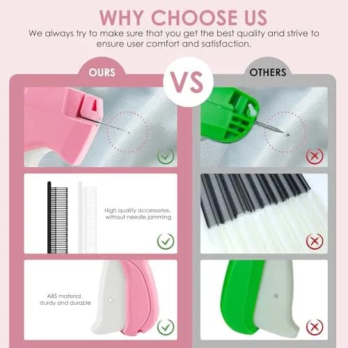 Scopck Handheld Stitch Gun for Clothes | 2000 Fasteners (1000 Black, 1000 White) thumbnail 7