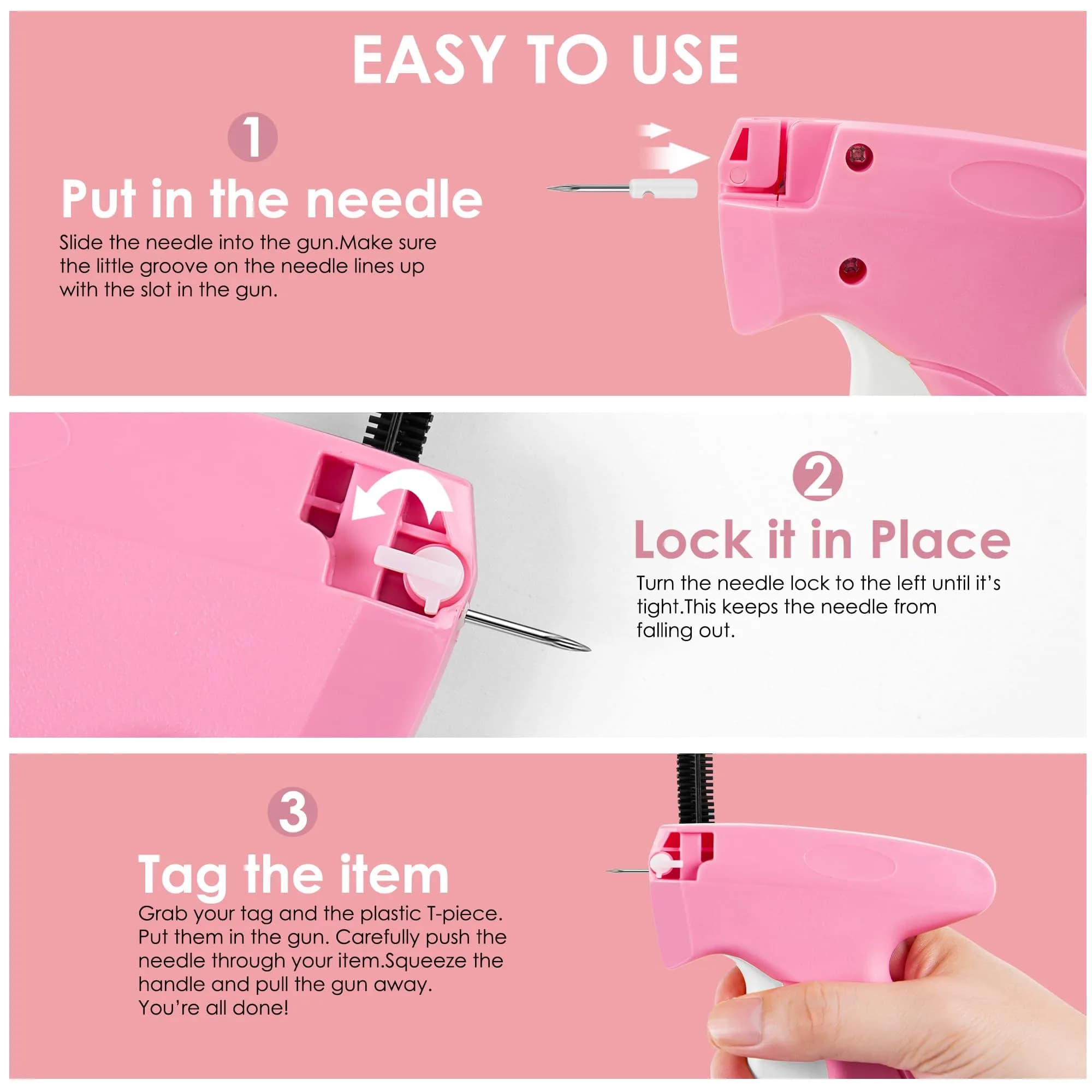 Scopck Handheld Stitch Gun for Clothes with 6 Needles & 2000 Fasteners | Quick Clothing Fixer - view 4