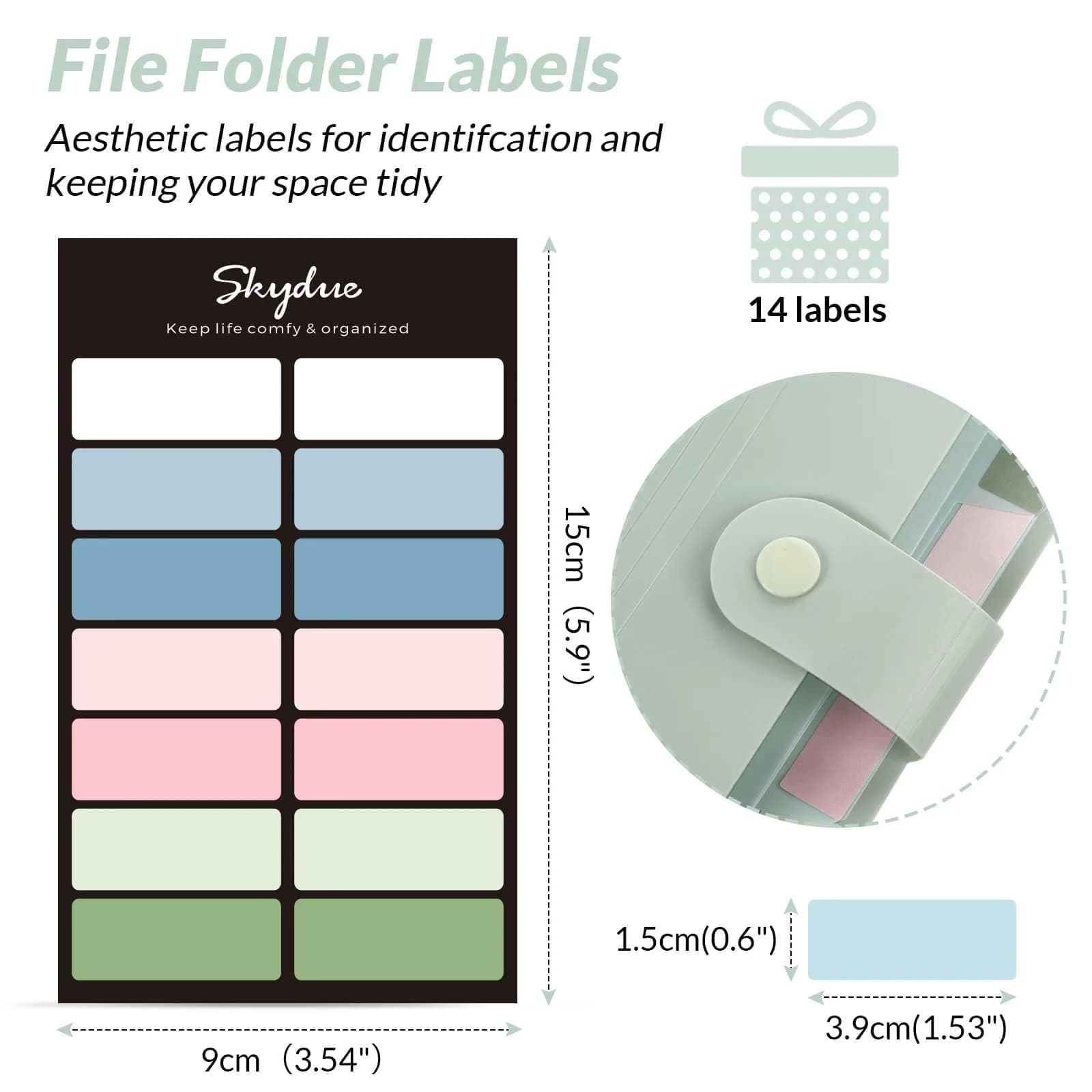 SKYDUE Expanding File Organizer with 8 Pockets, Letter Size | Accordion Document Folder for Home, Office, School - view 5