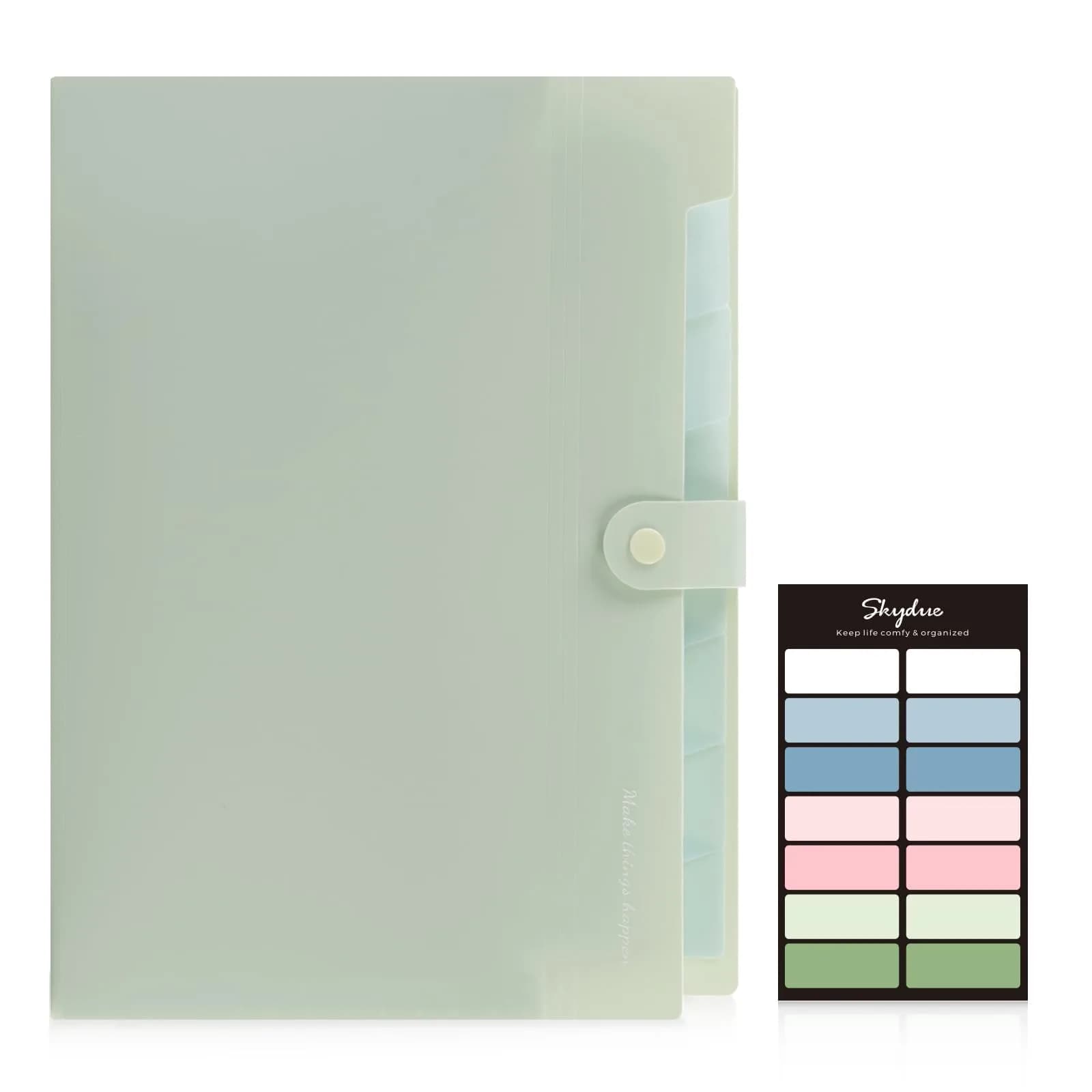 SKYDUE Expanding File Organizer with 8 Pockets, Letter Size | Accordion Document Folder for Home, Office, School - view 2