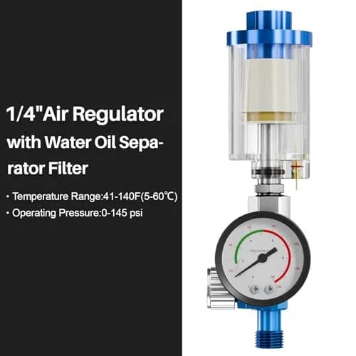 GATTLELIC LVLP Steel Air Spray Gun Premium Kit with 1.4/1.7/2.0mm Nozzles & Regulator, 600cc Cup | Automotive & DIY Painting Tool thumbnail 5
