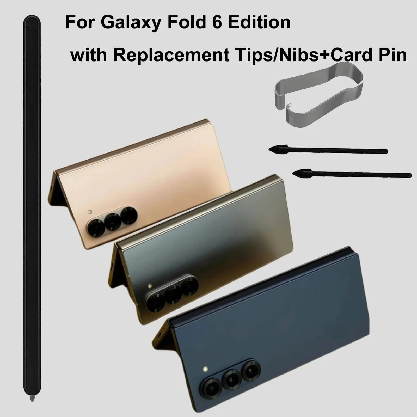 Anglepingping Black S Pen Fold Edition Stylus for Samsung Galaxy Z Fold 6 | 10cm (3.93in) - view 5