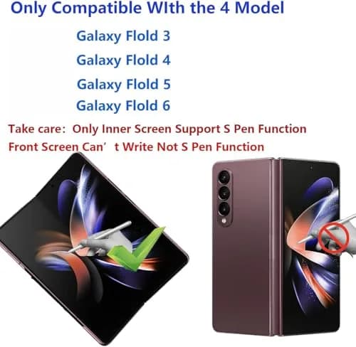 Anglepingping Black S Pen Fold Edition Stylus for Samsung Galaxy Z Fold 6 | 10cm (3.93in) thumbnail 2