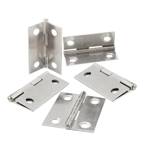 Adyoney 1.42 inch 304 Stainless Steel Flat Hinges (36x29x3.7mm / 1.42x1.14x0.15inch) | Pack of 20 with 80 Screws thumbnail 1