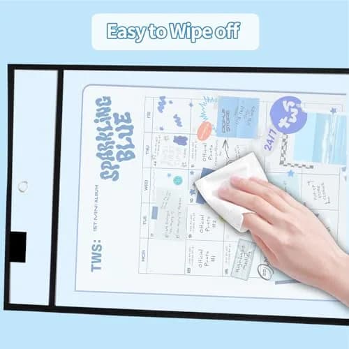 Ufamrine Black Dry Erase Pockets Sleeves 25cm x 33cm (10" x 13") | Reusable Job Ticket Holders for Classroom & Office thumbnail 4