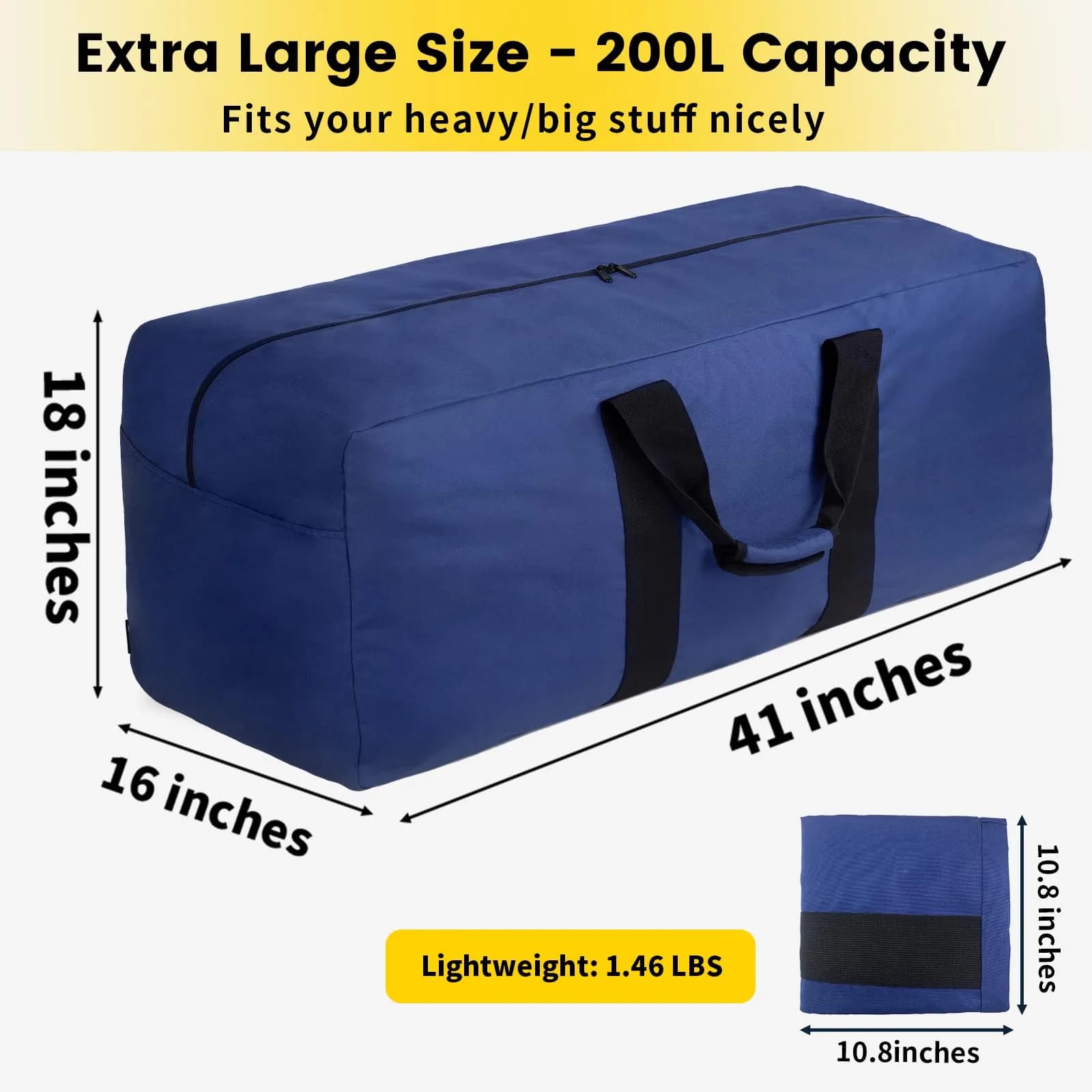 Vorspack Extra Large Blue 200L Duffle Bag - Heavy Duty Travel Gear - view 2