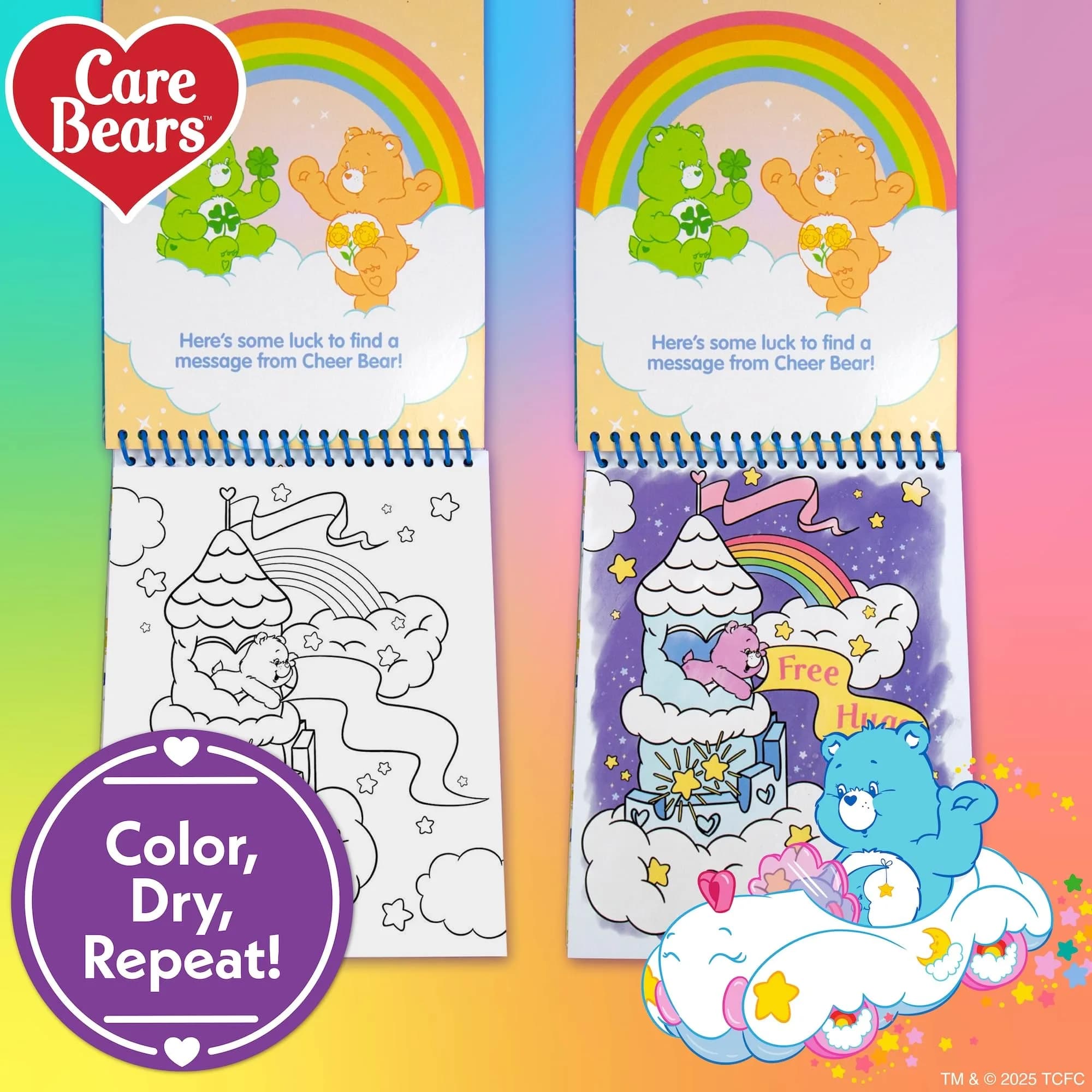 Care Bears Aqua Art Pad Paint with Water Books for Kids | Mess-Free Toddler Travel Activities - view 2