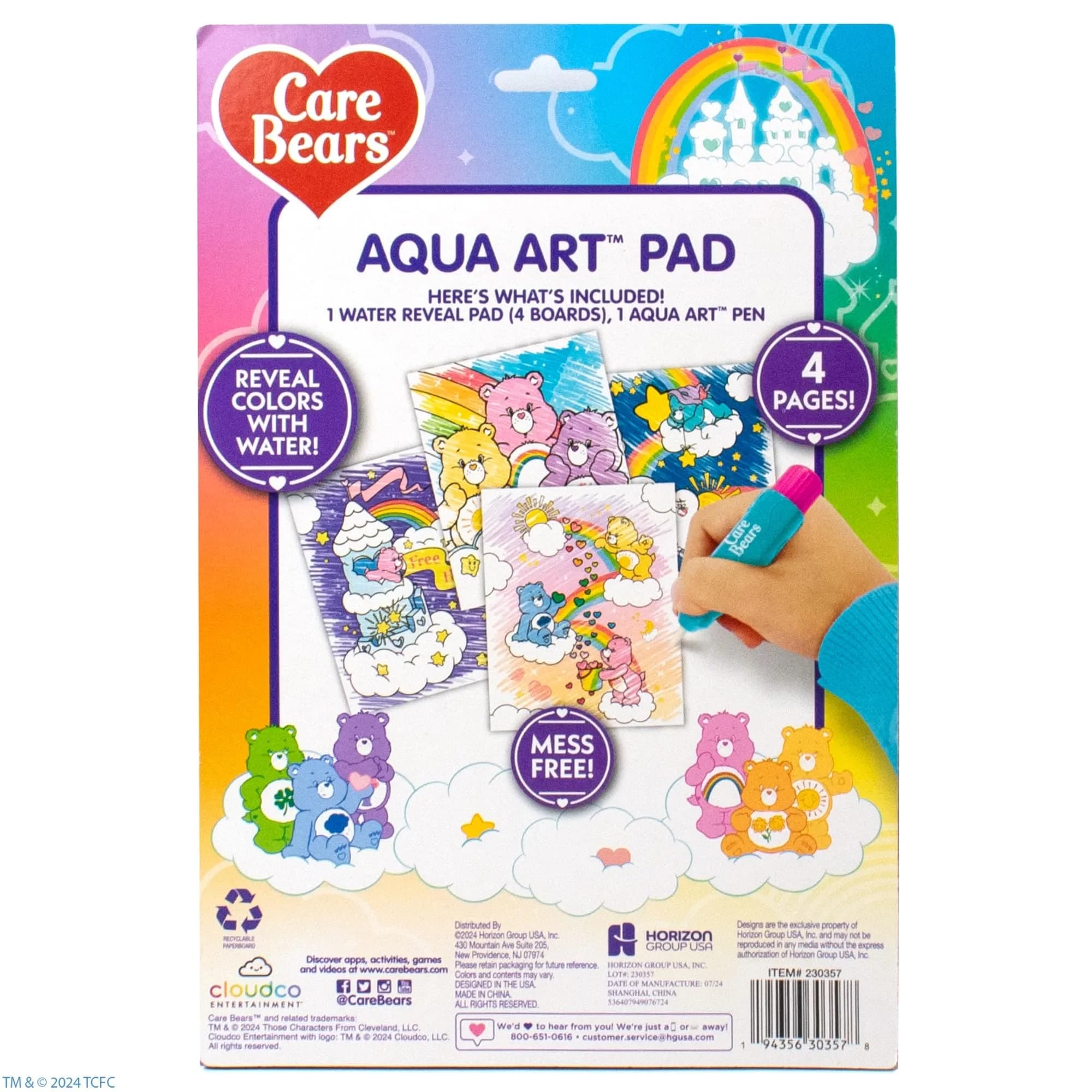 Care Bears Aqua Art Pad Paint with Water Books for Kids | Mess-Free Toddler Travel Activities - view 9