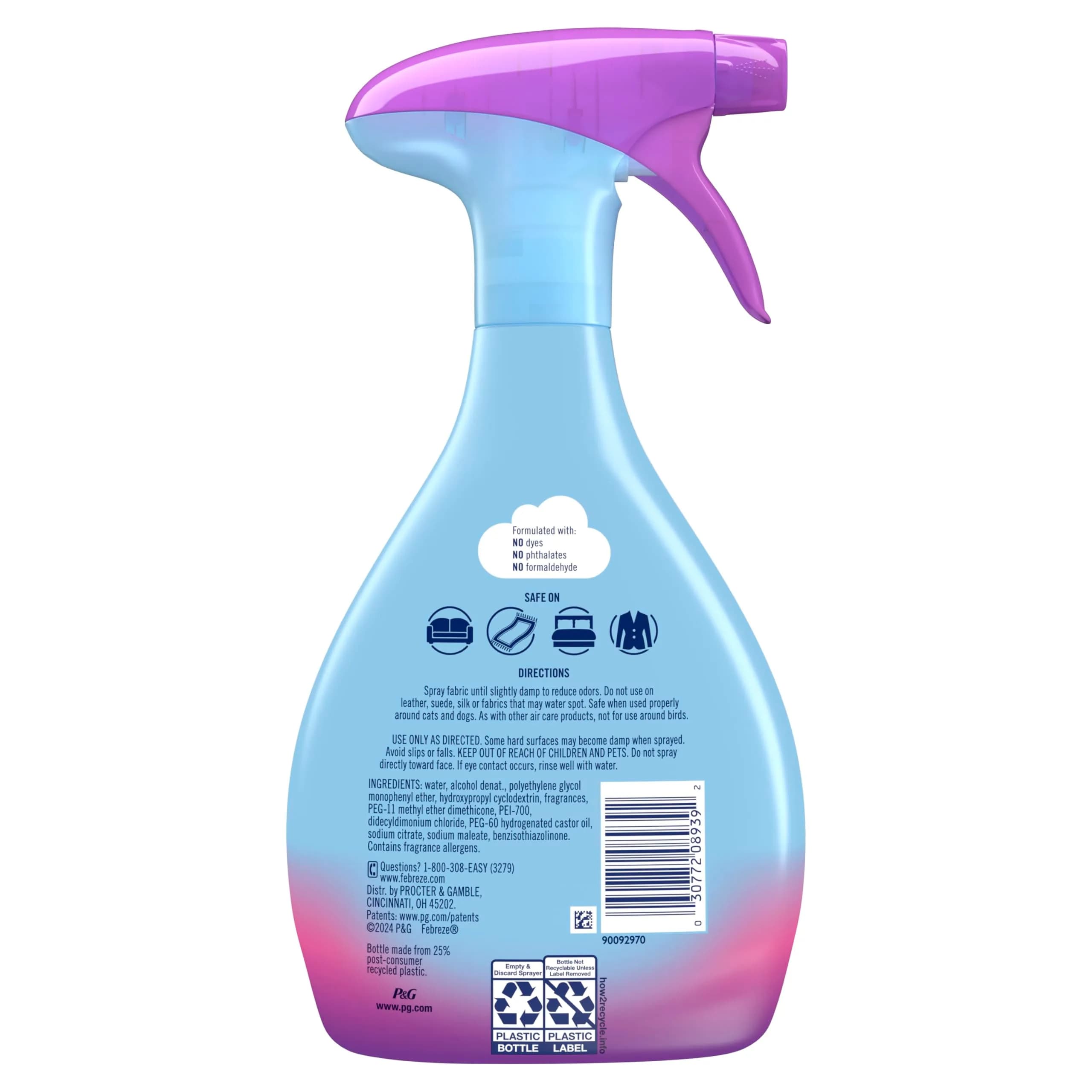 Febreze Fabric Spray Gain Moonlight Breeze Scent 700ml (23.6 fl oz) | Fights Odors Embedded in Fabrics - view 8