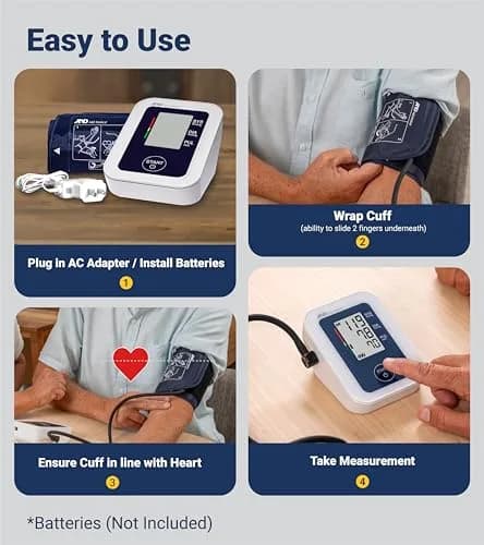 A&D Medical UA-651SAC Upper Arm Blood Pressure Monitor with Small Cuff (16-24 cm) | Clinical Grade Accuracy thumbnail 6