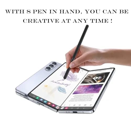 Peixiong Galaxy Z Fold 6 S Pen Fold Edition Stylus Pen with 2 Nibs & Card Pin | Black thumbnail 6