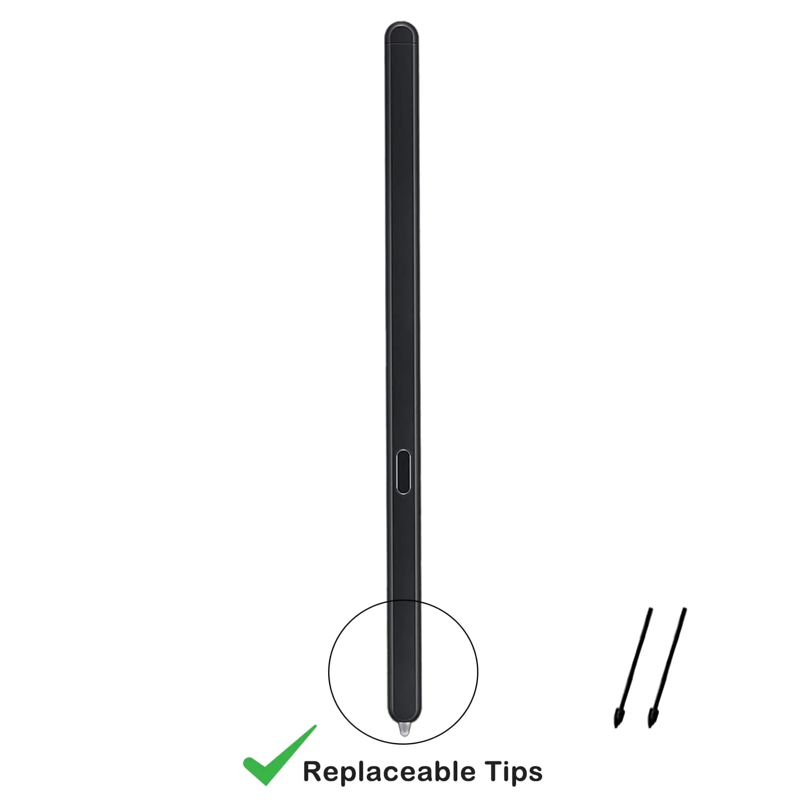 Peixiong Galaxy Z Fold 6 S Pen Fold Edition Stylus Pen with 2 Nibs & Card Pin | Black - view 7