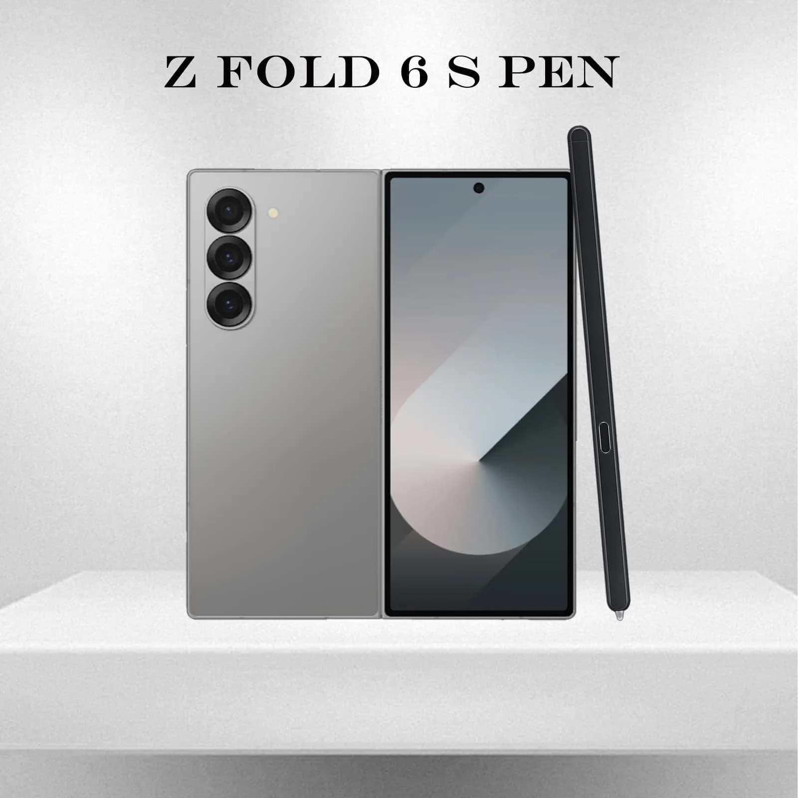 Peixiong Galaxy Z Fold 6 S Pen Fold Edition Stylus Pen with 2 Nibs & Card Pin | Black - view 3