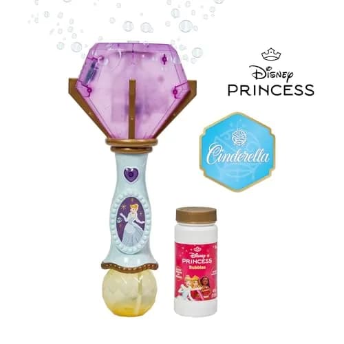 Little Kids Disney Princess Cinderella Light and Sound Musical Bubble Wand | Ages 3+ Years thumbnail 2