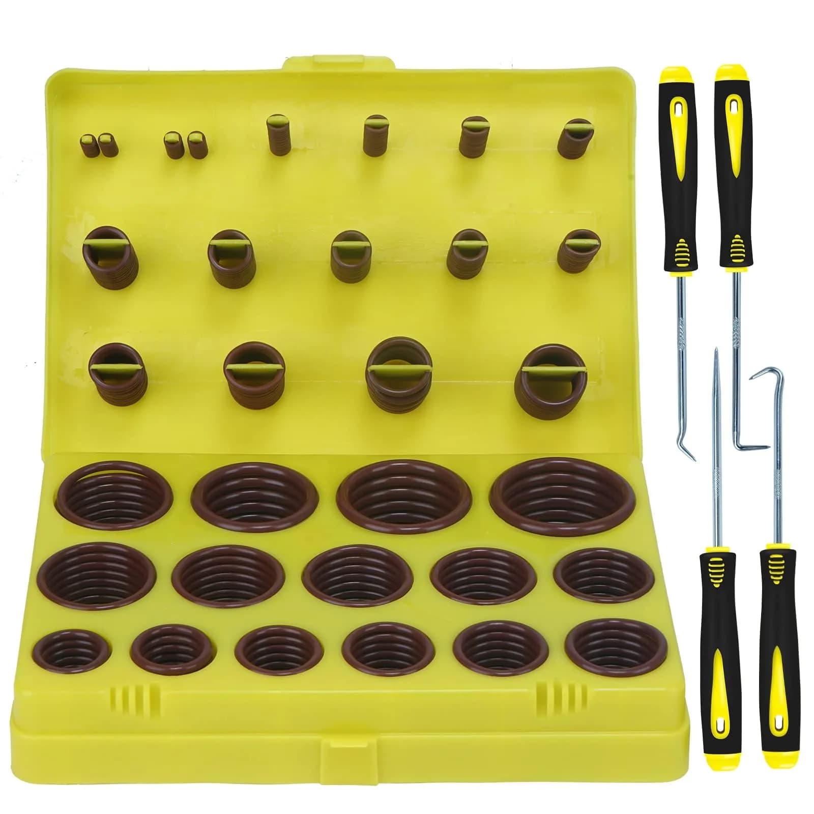 ZDBB 382 Pcs Viton SAE 30 Size O-Ring Assortment Kit - High Temp & Oil Resistant - main product image