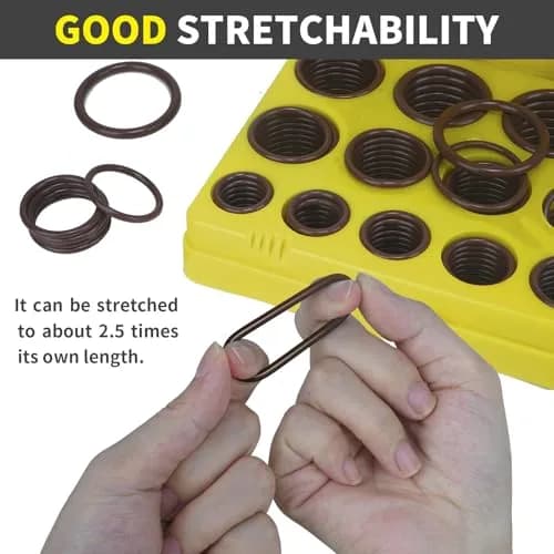 ZDBB 382-Piece SAE FKM Viton O-Ring Assortment Kit | 30 Sizes, 75A Durometer, -26°C to +230°C thumbnail 7