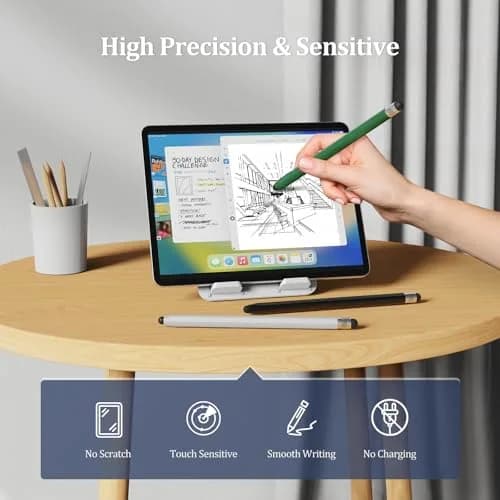 Granarbol 2-in-1 Magnetic Capacitive Stylus Pen | 3 Colors, 5.8" | Precise Touch & No Charging Needed thumbnail 3