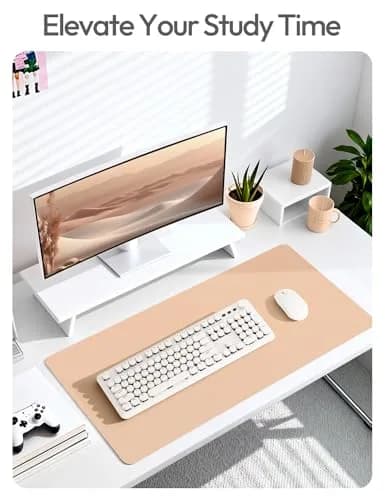 YSAGi Leather Desk Protector Large Mouse Mat 80cm x 40cm (31.5" x 15.8") | Protects Desks from Scratches and Spills thumbnail 6