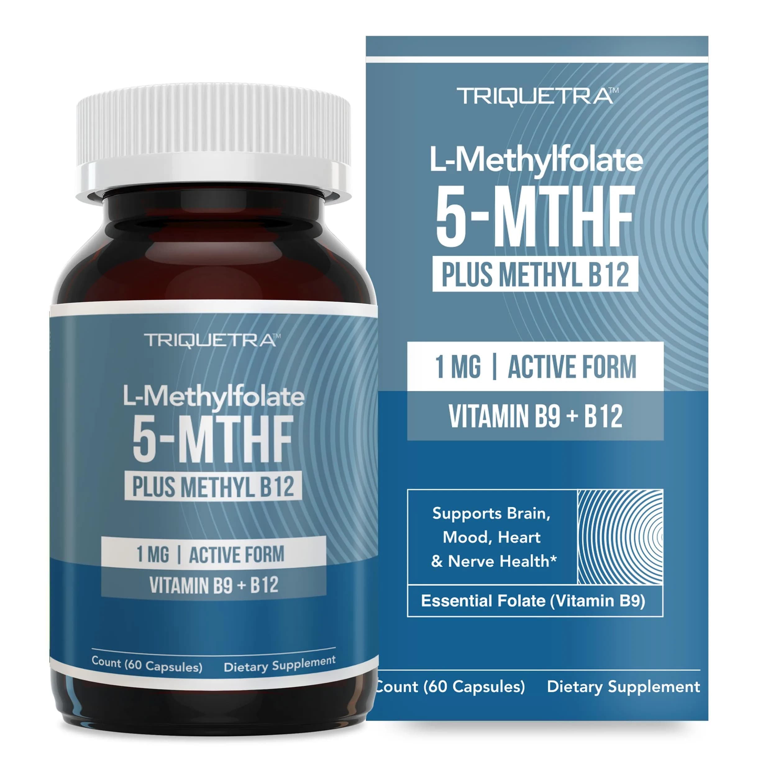 Triquetra Health L Methylfolate Capsules 60 | Supports Methylation & Brain Health — Capsule