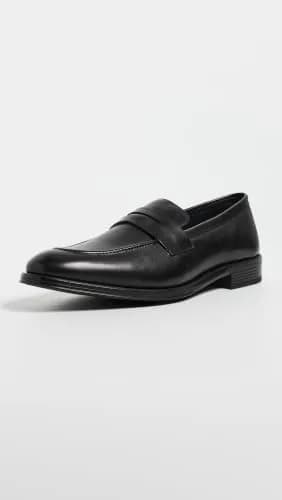 Paul Smith Men's Pierce Penny Loafers Leather Black 9 | Classic Business Casual Footwear thumbnail 2