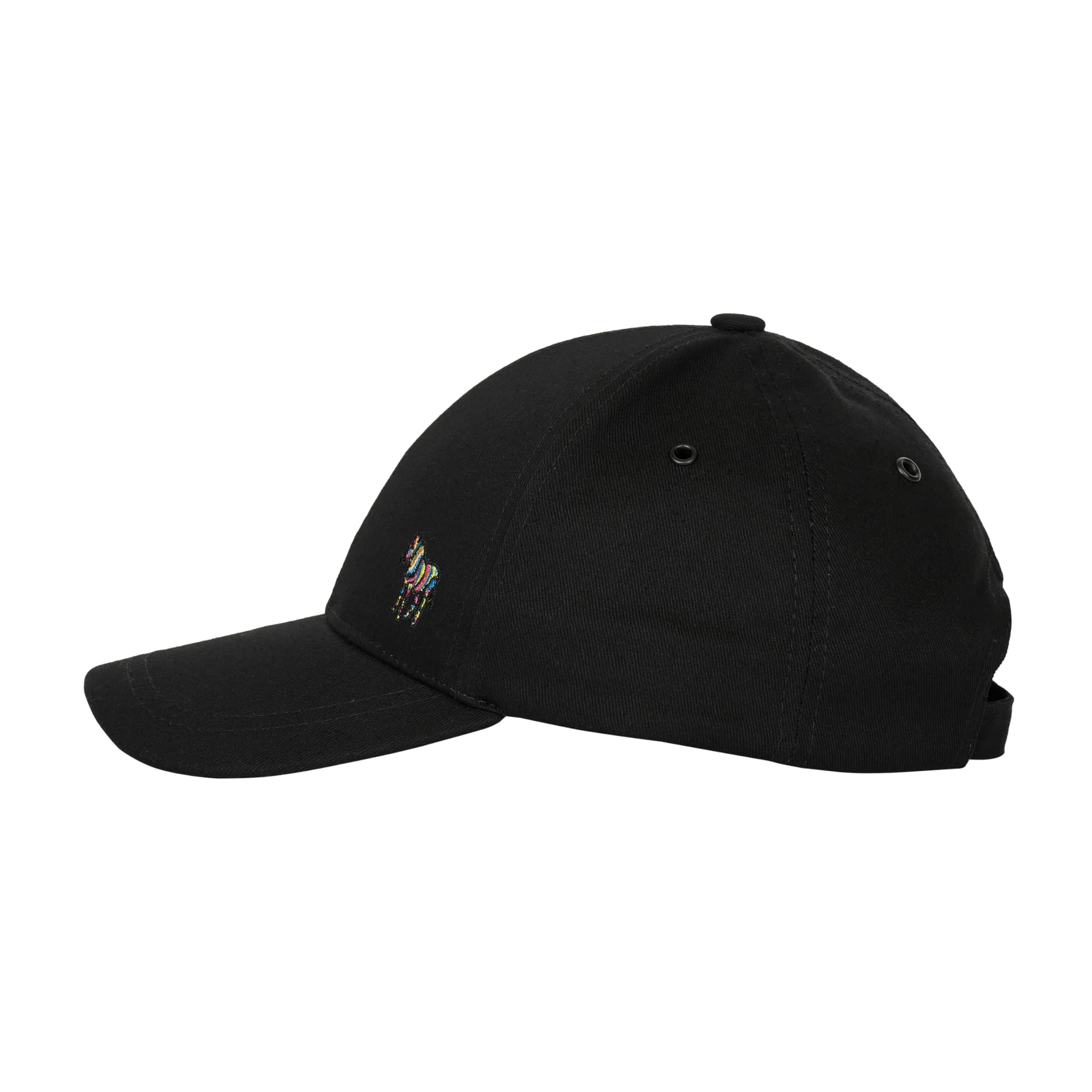 Paul Smith Men's Organic Cotton Zebra Logo Baseball Cap | Classic Black, One Size