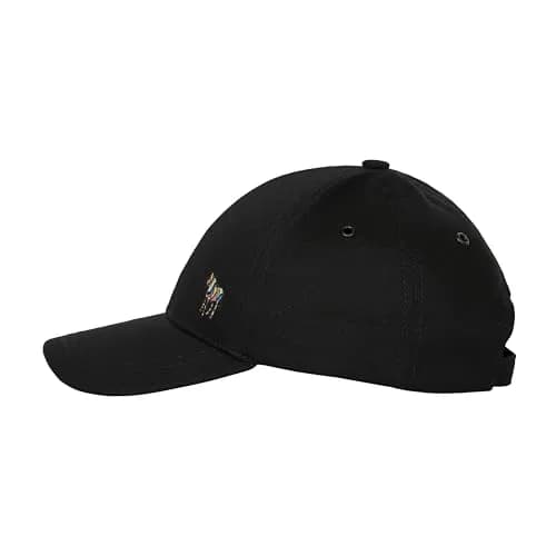 Paul Smith Men's Organic Cotton Zebra Logo Baseball Cap | Classic Black, One Size thumbnail 1