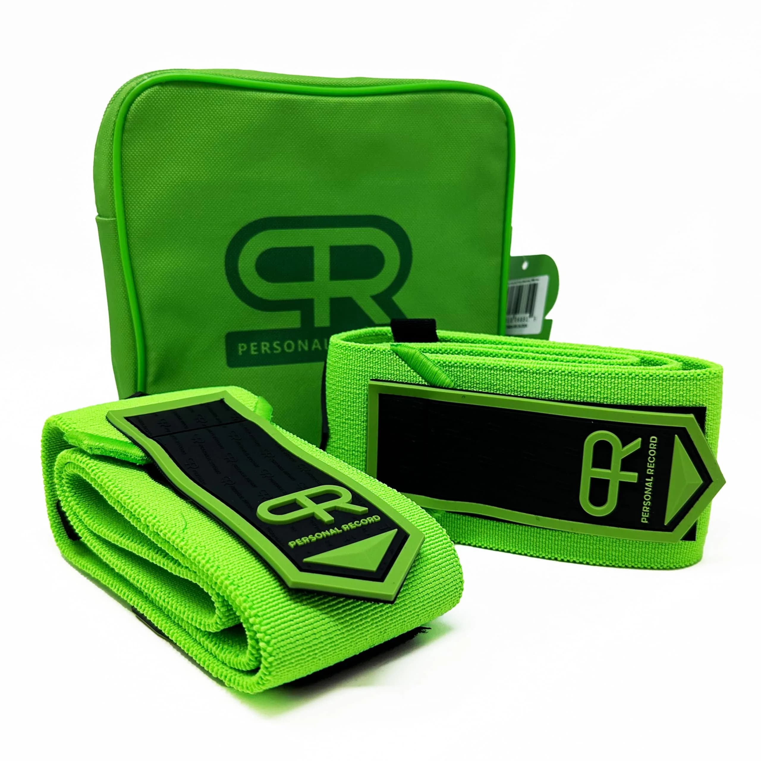 PR Personal Record Elbow Wraps for Weightlifting - Heavy Duty Construction, 36" Length, Neon - main product image