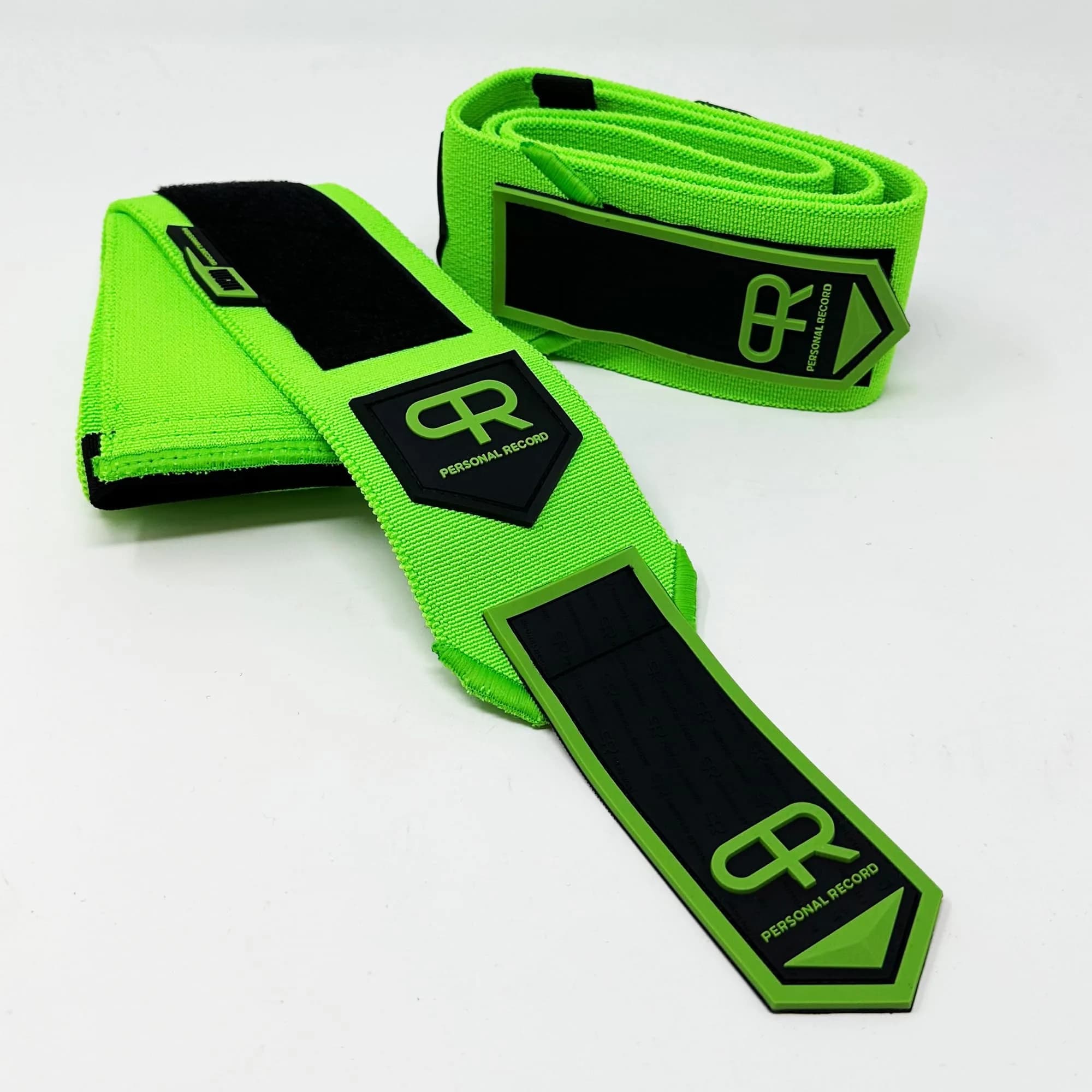 PR Personal Record Elbow Wraps for Weightlifting - Heavy Duty Construction, 36" Length, Neon - view 5
