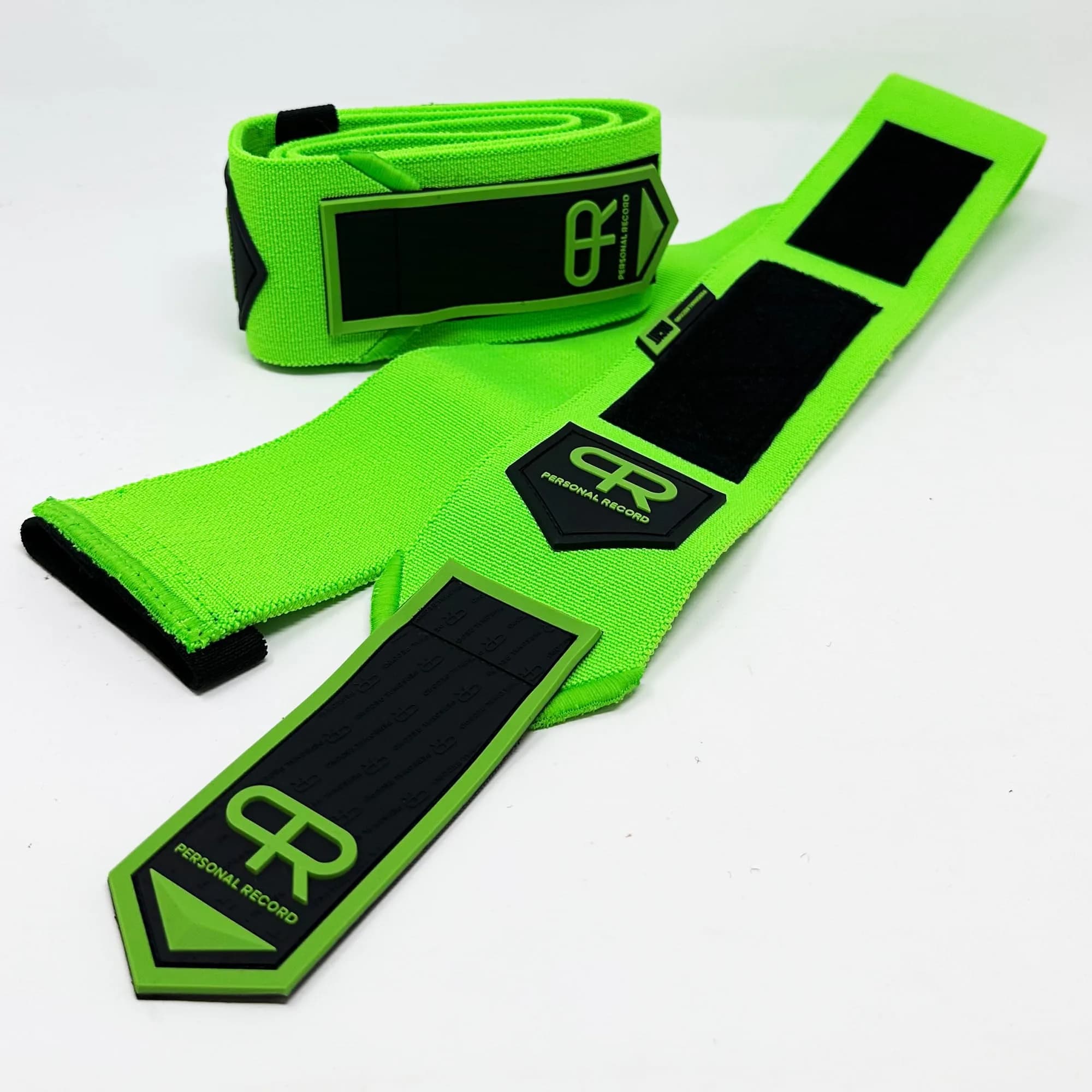 PR Personal Record Elbow Wraps for Weightlifting - Heavy Duty Construction, 36" Length, Neon - view 6