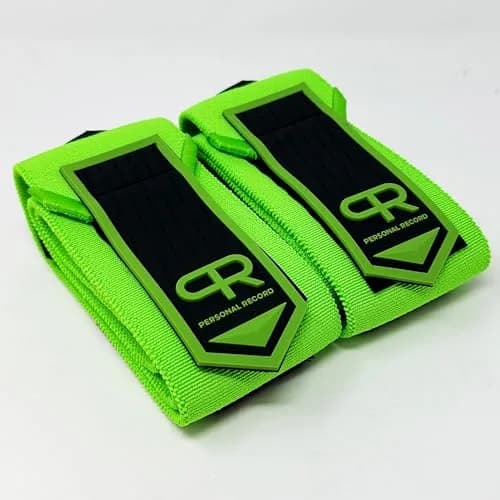 PR Personal Record Elbow Wraps for Weightlifting - Heavy Duty Construction, 36" Length, Neon thumbnail 2