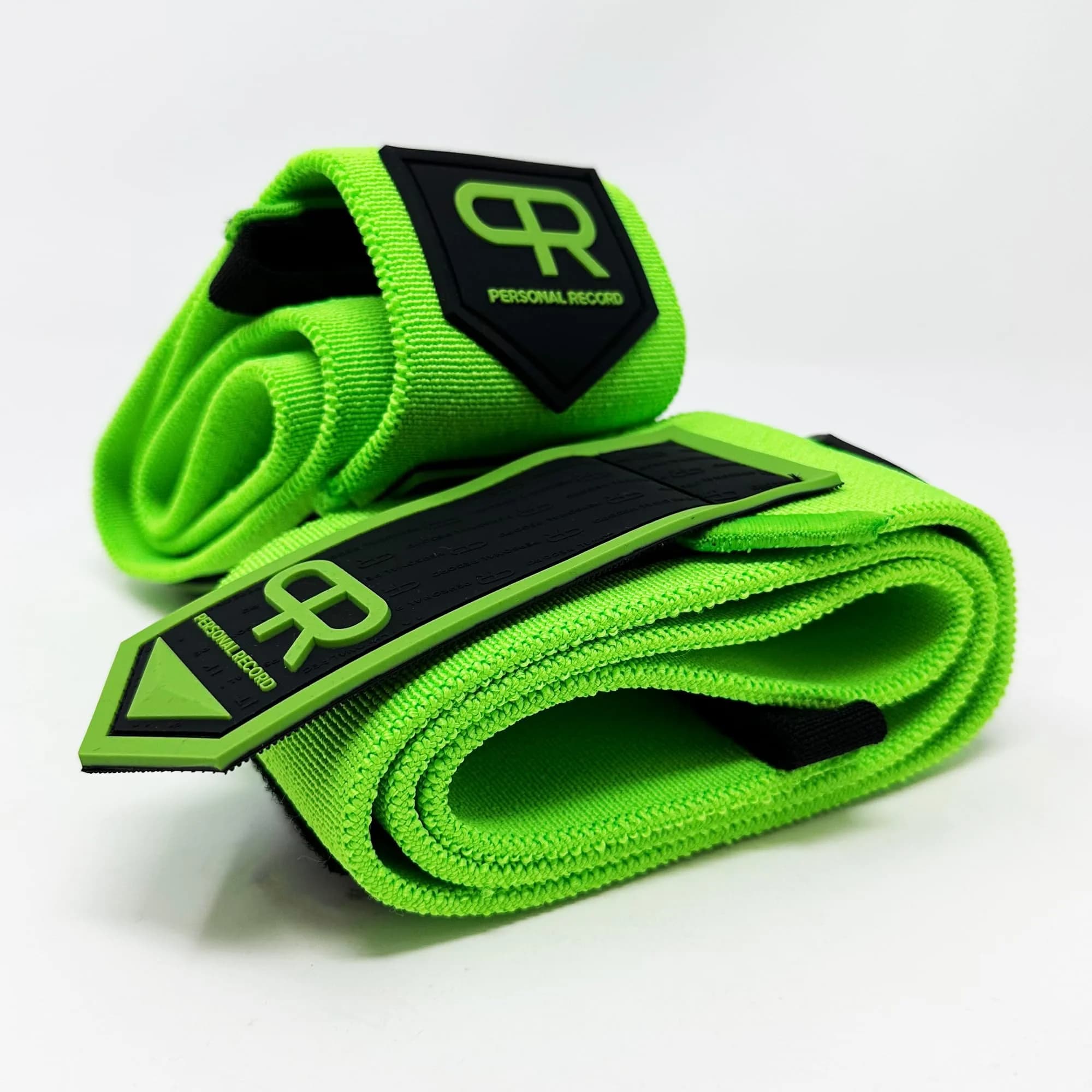 PR Personal Record Elbow Wraps for Weightlifting - Heavy Duty Construction, 36" Length, Neon - view 4