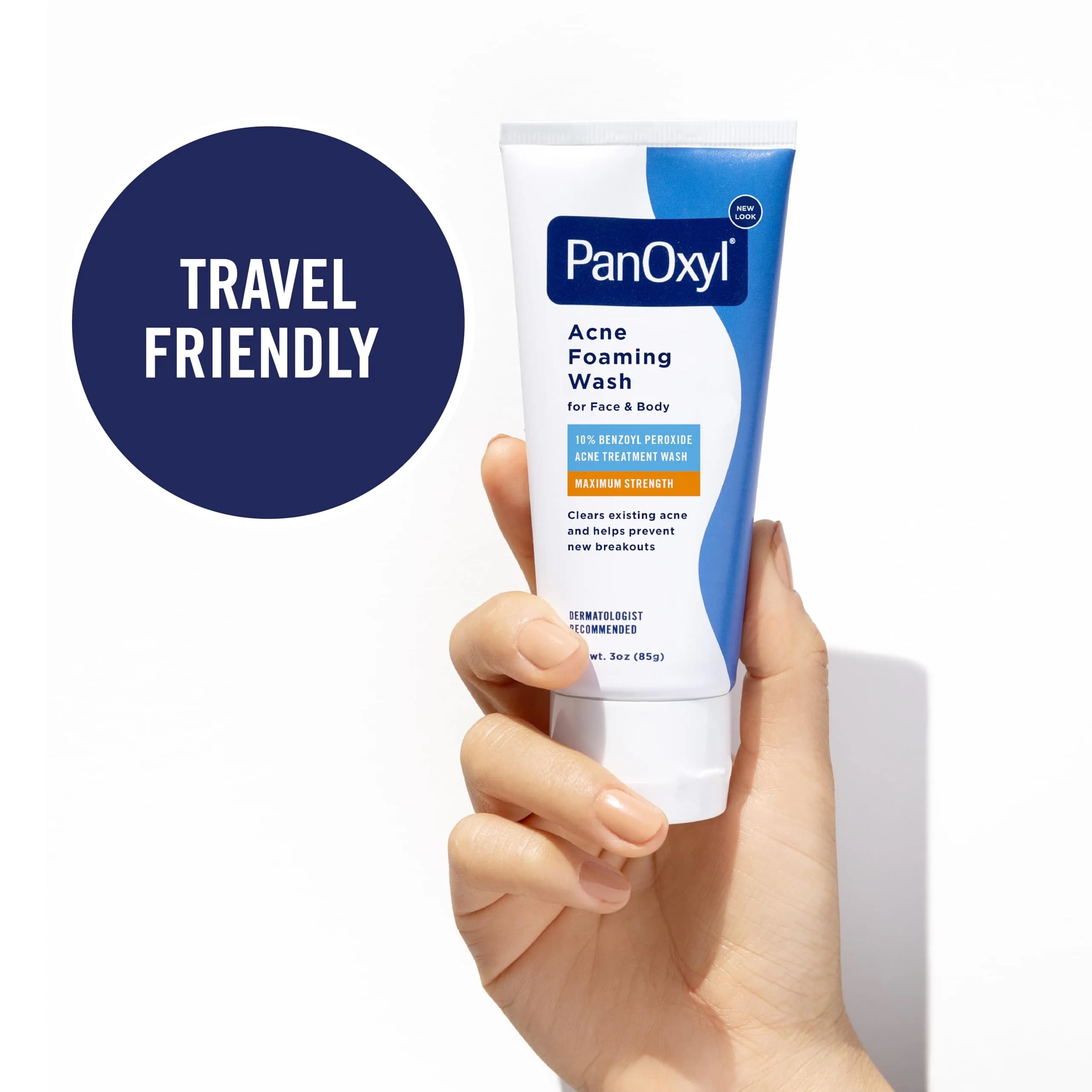 PanOxyl Acne Foaming Wash 10% Benzoyl Peroxide 168g (6 oz) | Maximum Strength Cleanser for Face, Chest & Back - view 3