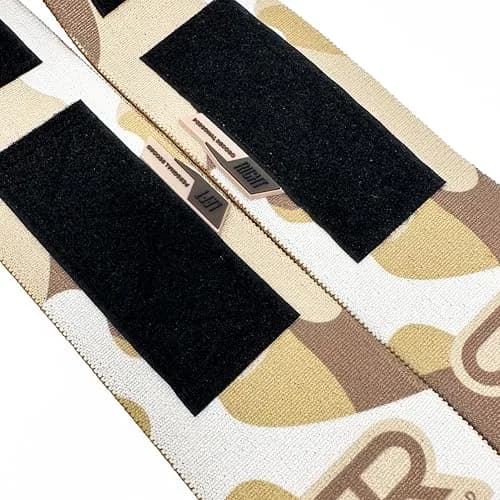 PR Personal Record Elbow Wraps for Weightlifting - Heavy Duty Construction, 36 Inch Length, Sand Camo thumbnail 4