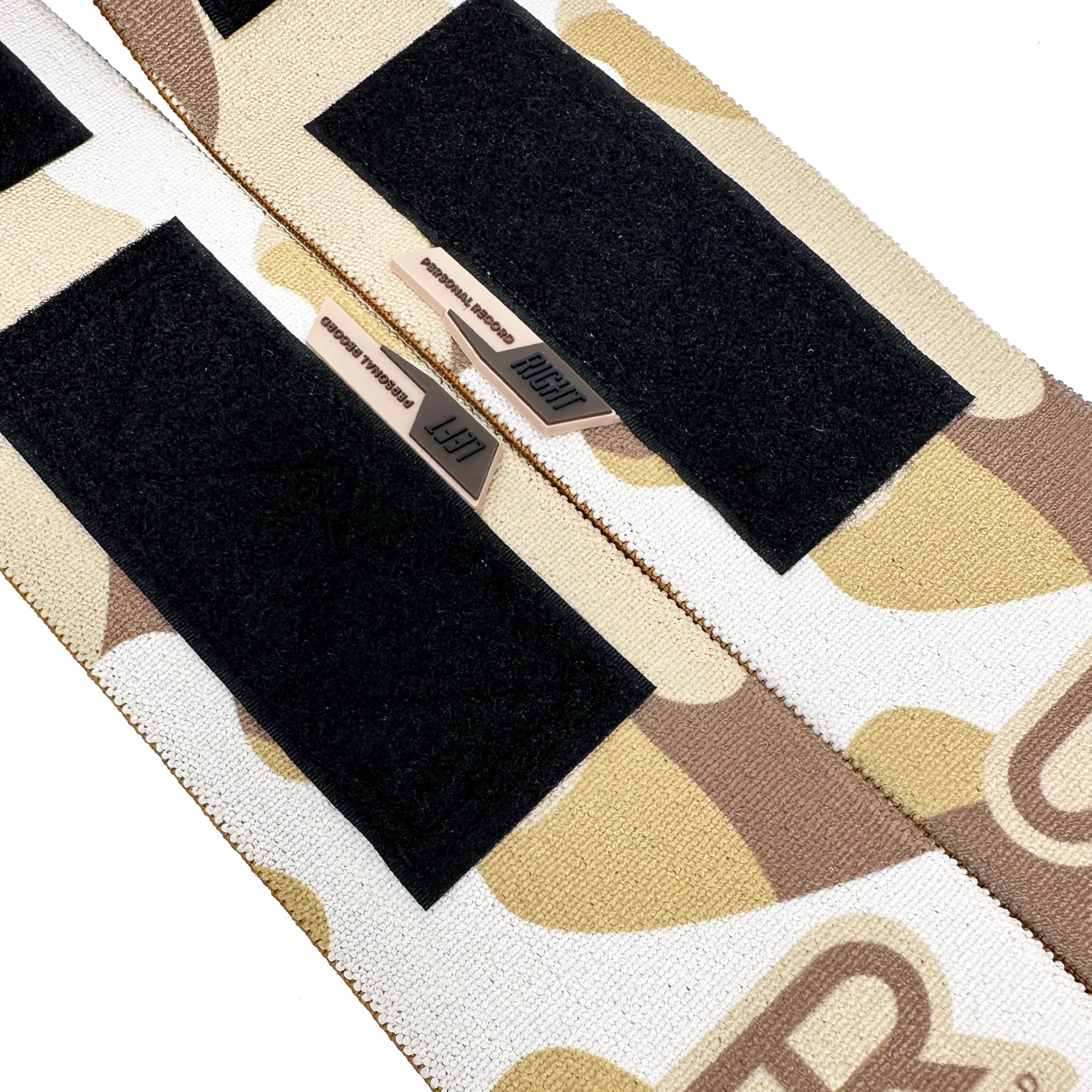 PR Personal Record Elbow Wraps for Weightlifting - Heavy Duty Construction, 36 Inch Length, Sand Camo - view 4