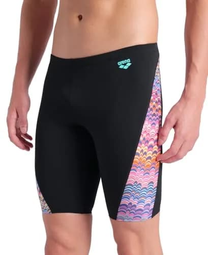 ARENA Performance Men's Ondulation Swim Jammer MaxLife Athletic Swimwear US Size 22 | Chlorine-Resistant, UV Protected, Quick-Drying thumbnail 3
