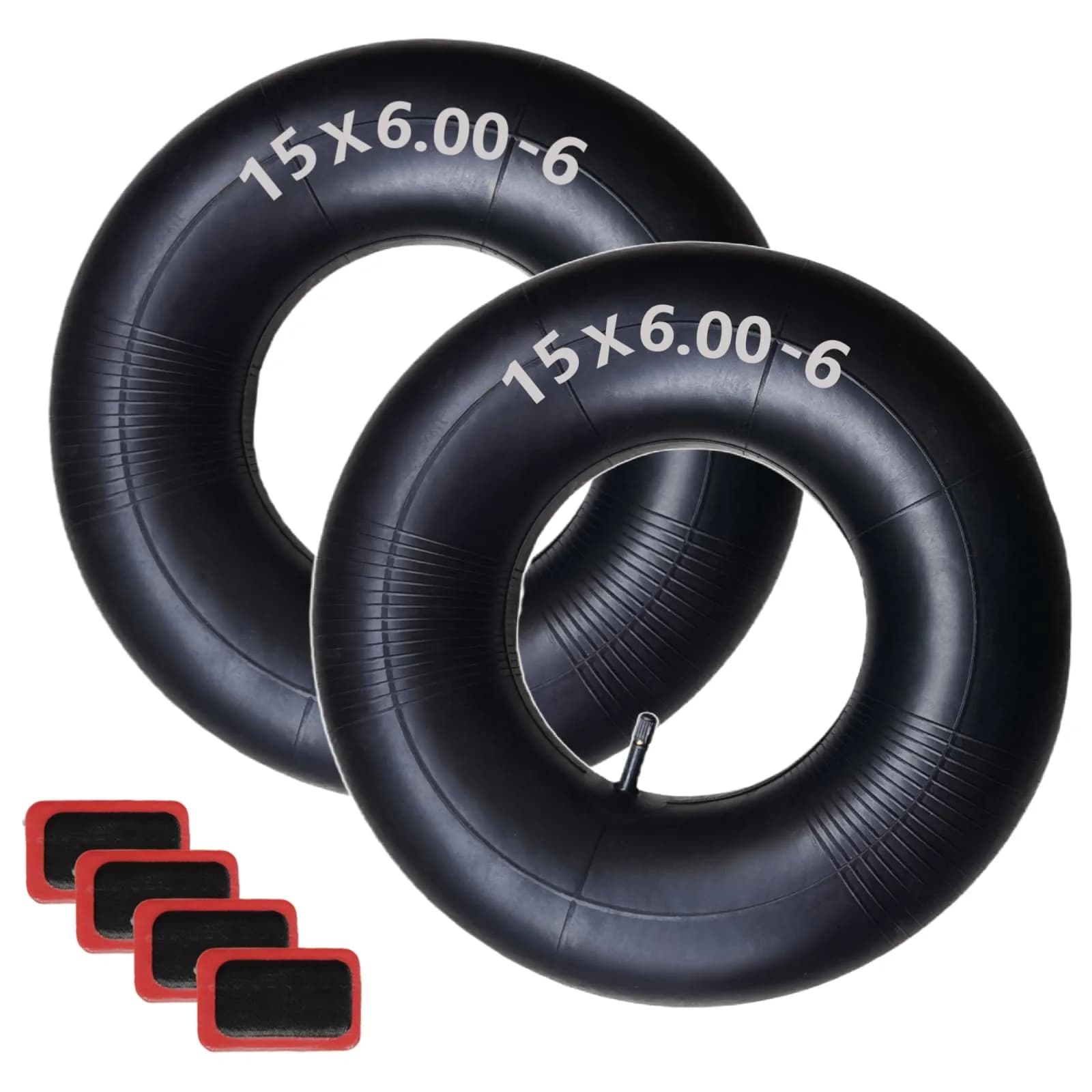 Swagnaz 15x6.00-6 Inner Tube with TR-13 Valve | 2-Pack, 30 PSI Max Inflation - main product image