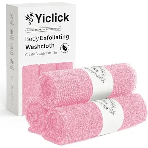 Yiclick Exfoliating Washcloth Towel 3-Pack | Gentle yet Effective Body Exfoliation for Smooth Skin thumbnail 1
