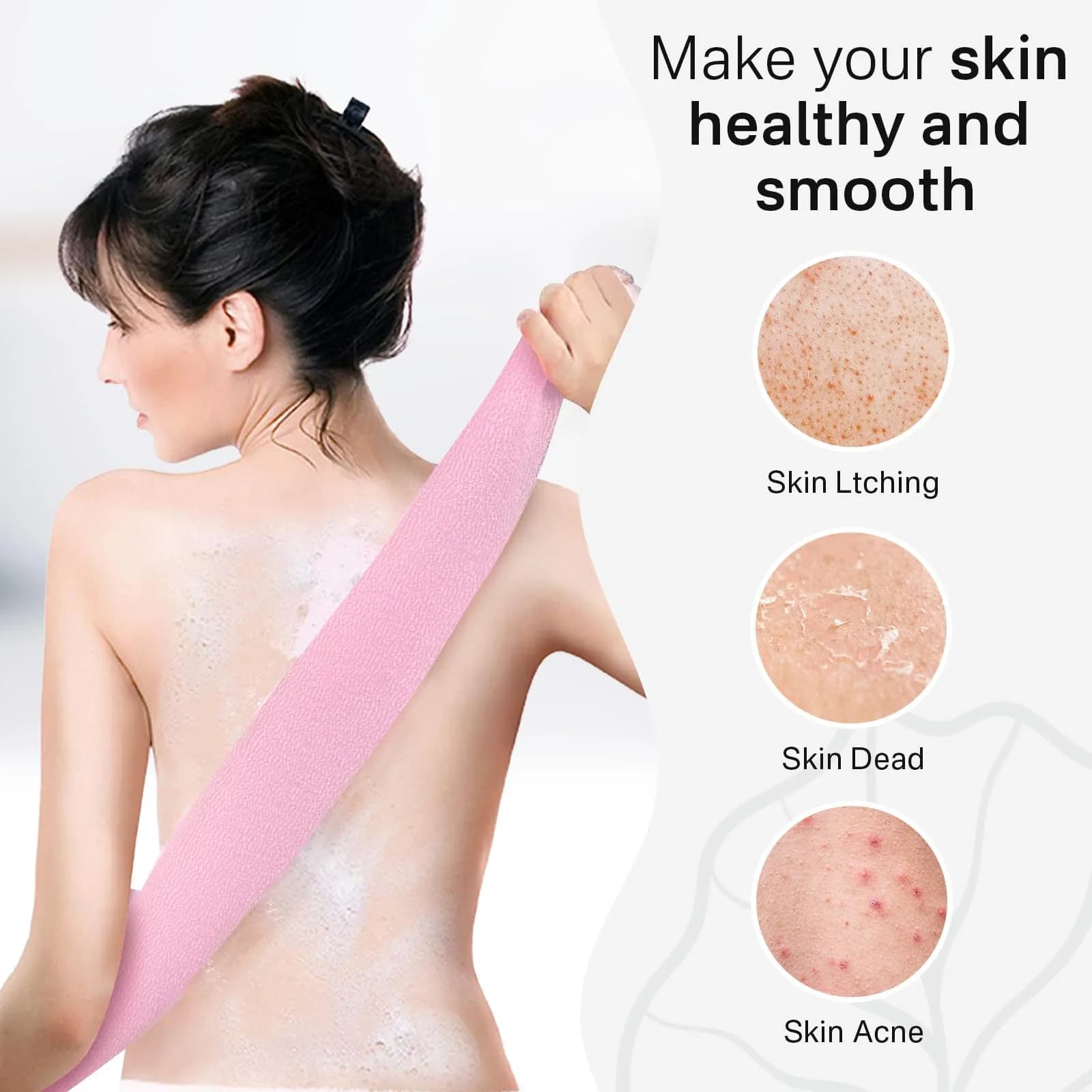 Yiclick Exfoliating Washcloth Towel 3-Pack | Gentle yet Effective Body Exfoliation for Smooth Skin - view 2