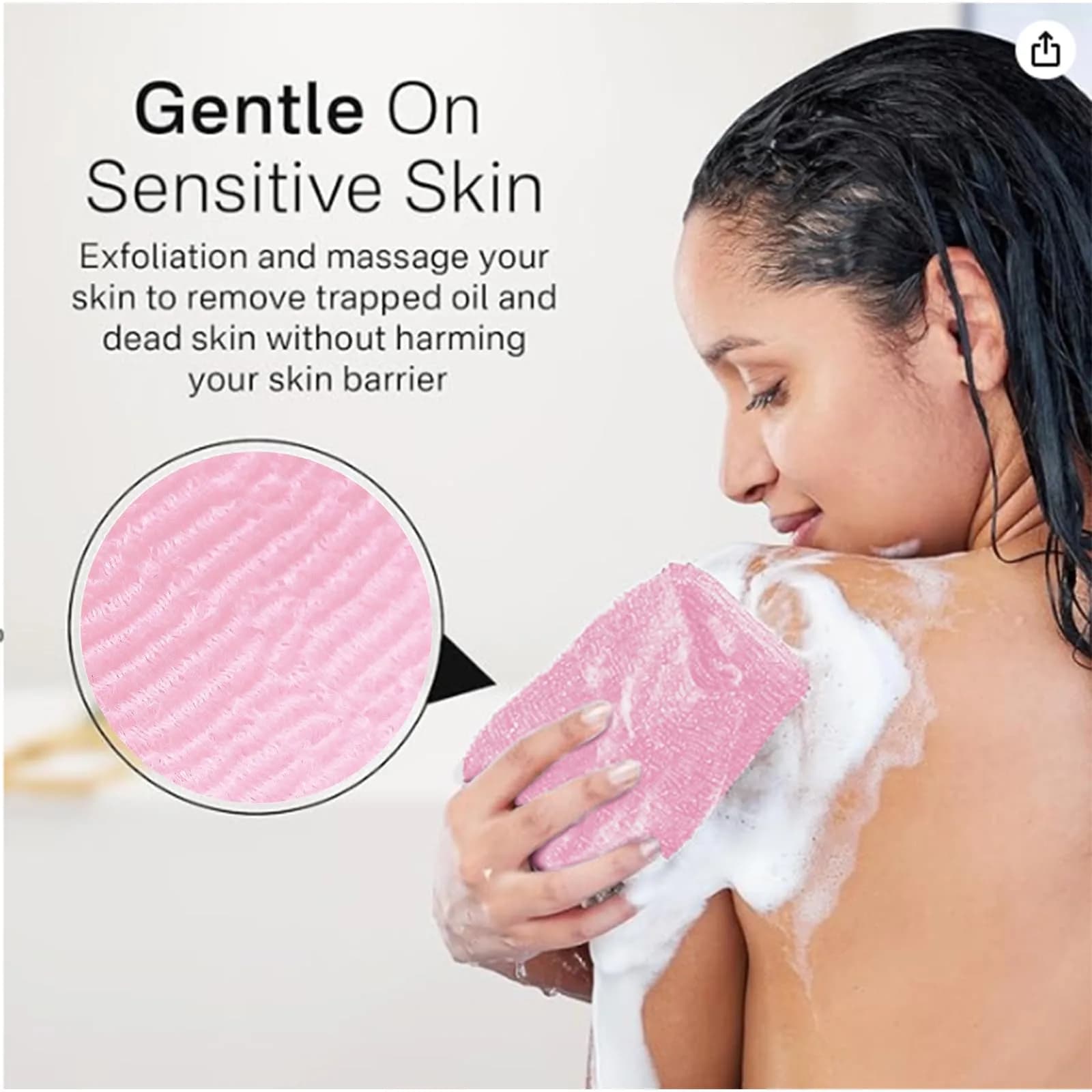 Yiclick Exfoliating Washcloth Towel 3-Pack | Gentle yet Effective Body Exfoliation for Smooth Skin - view 4