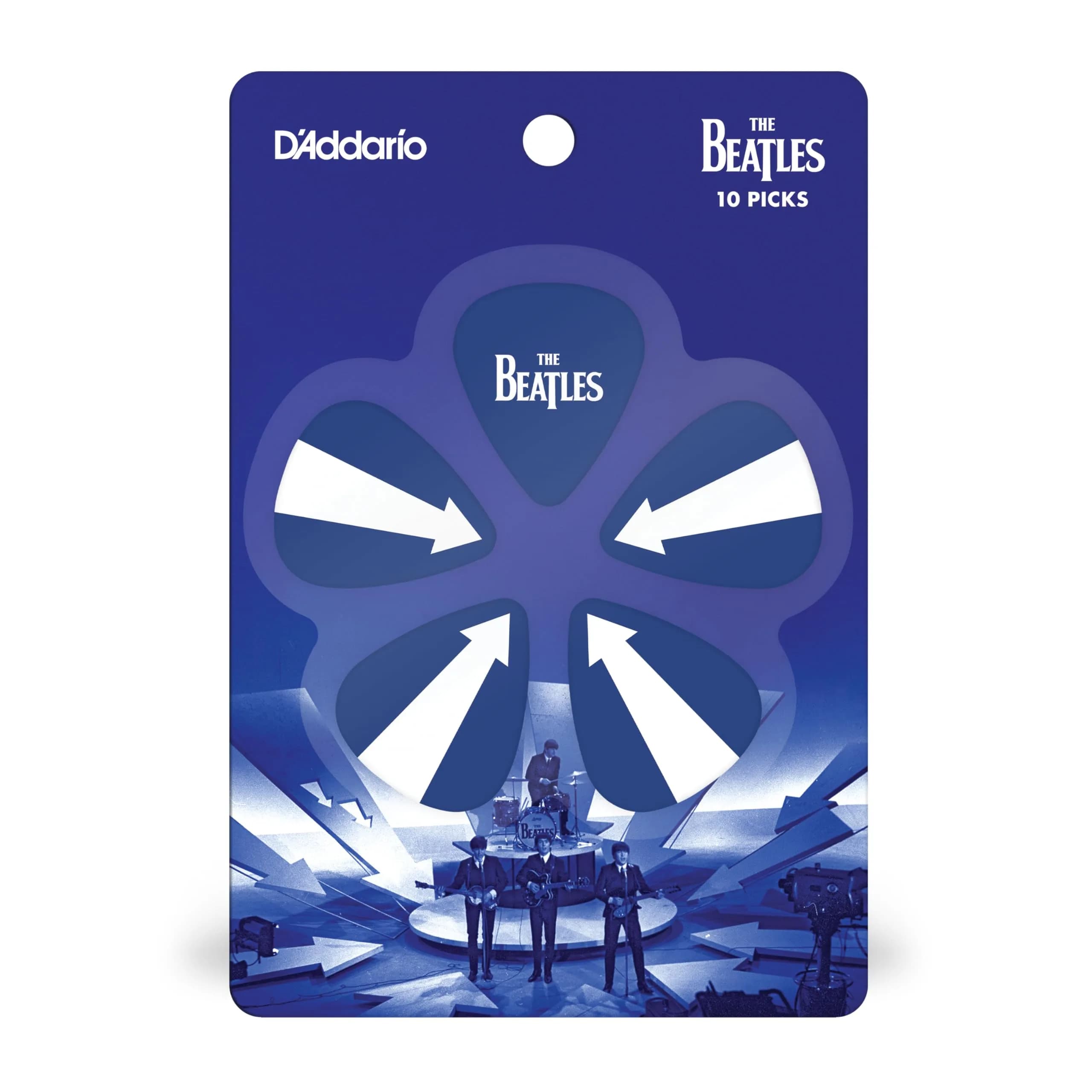 D'Addario Beatles 1964 Tour Ed Sullivan Stage Medium Guitar Picks (10-Pack) thumbnail 3