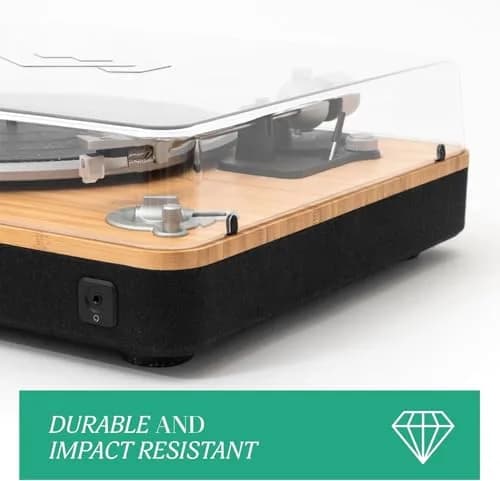 Marley Turntable Dust Cover – Eco-Friendly, Recycled Plastic, Durable, Fits Marley Stir it Up & Simmer Down Series thumbnail 4