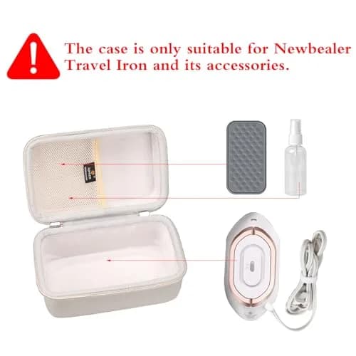 Aproca Grey Carrier Bag Case for Newbealer Travel Iron | Durable, Portable & Shock-Resistant thumbnail 2